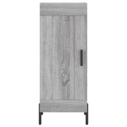 Berkfield Highboard Grey Sonoma 34.5X34X180 Cm Engineered Wood - thumbnail 6