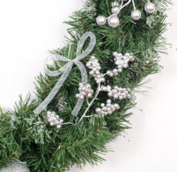 Best Artificial 6Ft / 180Cm Decorated Frozen Christmas Garland With Realistic Ice Crystals - thumbnail 8