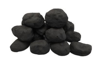 The Stove Wizard Gas Fire Replacement Coals 20 Extra Small Cast Replacement Coals, Black Ceramic Artificial Coal - image 1