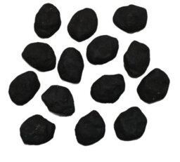 The Stove Wizard Gas Fire Replacement Coals 20 Extra Small Cast Replacement Coals, Black Ceramic Artificial Coal - thumbnail 8