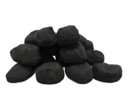 The Stove Wizard Gas Fire Replacement Coals 20 Extra Small Cast Replacement Coals, Black Ceramic Artificial Coal - thumbnail 5