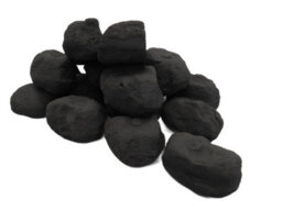 The Stove Wizard Gas Fire Replacement Coals 20 Extra Small Cast Replacement Coals, Black Ceramic Artificial Coal - thumbnail 7