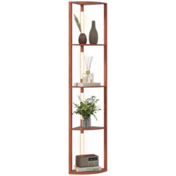 Modern Dimmable Floor Lamp For Living Room With 5 Shelves Brown - thumbnail 7