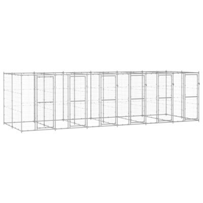 Berkfield Outdoor Dog Kennel Galvanised Steel 14.52 M2 - image 1