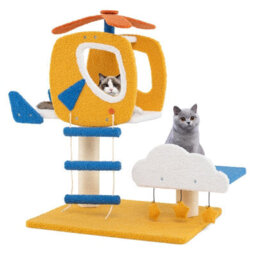 Costway 76 Cm Cat Tree For Indoor Cats Small Cat Tower W/ Helicopter Top Perch - thumbnail 2