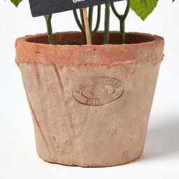 Homescapes Artificial Green Handcrafted Basil Plant In Decorative Pot, 18 X 15 Cm - thumbnail 3