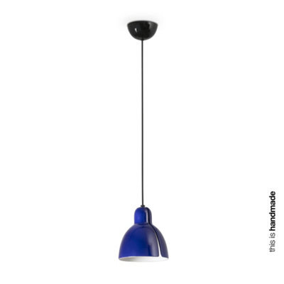 Luminosa Lighting Luminosa Venice Cobalt Blue Dome Pendant Lamp - image 1