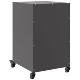 Berkfield Bedside Cabinet Black 36X39X59 Cm Steel - thumbnail 8