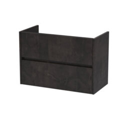 Hudson Reed Components Wall Hung 2 Drawer Unit, 800mm-Metallic Slate - thumbnail 1