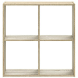 Berkfield Durable Bookcase Sonoma Oak 68.5X32X68.5 Cm Engineered Wood - thumbnail 4