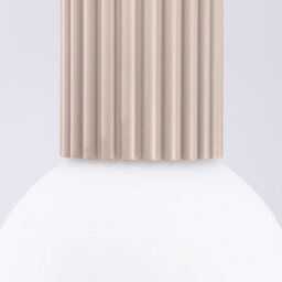Sollux Lighting Halo Aluminum/glass Taupe 1 Lights Modern Ceiling Light - thumbnail 4