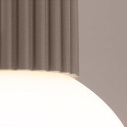 Sollux Lighting Halo Aluminum/glass Taupe 1 Lights Modern Ceiling Light - thumbnail 3
