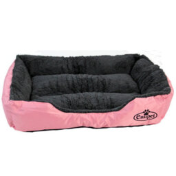 Actiaspet Faux Fur Pet Bed Pink/grey Medium