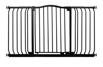 Bettacare Curved Top Dog Gate, 161Cm - 170Cm, Matt Black, Pressure Fit Pet Gate For Dog And Puppy, Pet And Dog Barrier - image 1