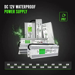 " Dc12V 50W Lighting Transformer, 100-240V Ac To 12V Ip67 Waterproof 4.2A Power Supply Constant Voltage Adapter For Strip Lights" - thumbnail 9