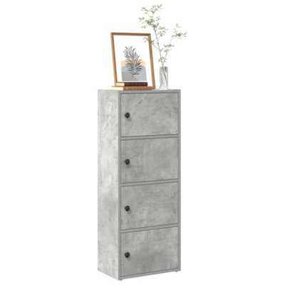 Berkfield Bookcase Concrete Grey 40X24X102 Cm Engineered Wood - image 1