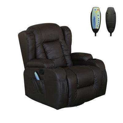 Eco Living Valentino 10-In-1 Massage Armchair Recliner Grey