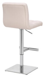 Lamboro Allegro Deluxe Kitchen Bar Stool, Adjustable Height And Swivel, Breakfast Bar & Home Barstool, Cream - thumbnail 4