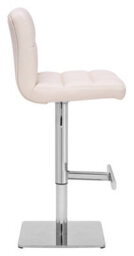 Lamboro Allegro Deluxe Kitchen Bar Stool, Adjustable Height And Swivel, Breakfast Bar & Home Barstool, Cream - thumbnail 2
