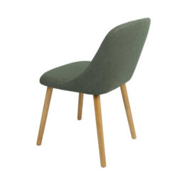 Emilia Dining Chairs In Premium Textured Linen Set Of 2 Green - thumbnail 6