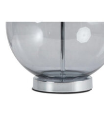 Lighting Supermarket Orb Smokey Blue/chrome Table Lamp - thumbnail 4