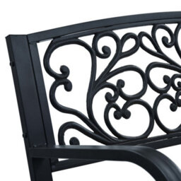 Walplus Garden Bench 120 Cm Wooden Seater Outdoor Furniture - thumbnail 4