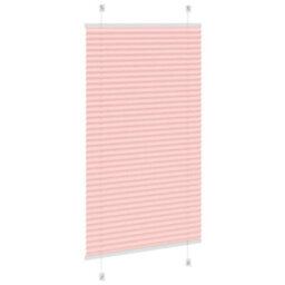 Berkfield Pleated Blind Pink 70X150 Cm Fabric Width 69.4 Cm Polyester - thumbnail 4