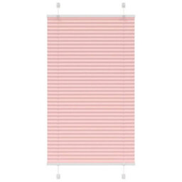 Berkfield Pleated Blind Pink 70X150 Cm Fabric Width 69.4 Cm Polyester - thumbnail 1