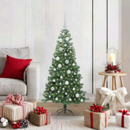 Vidaxl Christmas Tree With 150 Leds With Stand Green 120 Cm Pvc - thumbnail 1