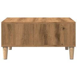 Berkfield Coffee Table Artisan Oak 60X60X30 Cm Engineered Wood - thumbnail 5