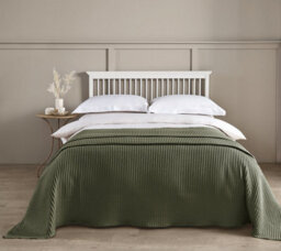 Allure Bath Fashions Hotel Waffle Throw Blanket - Khaki, Large - thumbnail 2