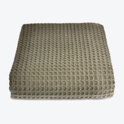 Allure Bath Fashions Hotel Waffle Throw Blanket - Khaki, Large