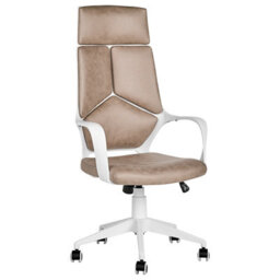 Beliani Office Chair Delight Faux Suede Light Brown