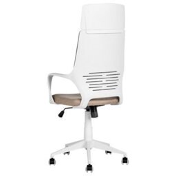 Beliani Office Chair Delight Faux Suede Light Brown - thumbnail 5