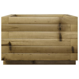Berkfield Rustic Garden Planter 40X40X26.5 Cm Impregnated Wood Pine - thumbnail 6