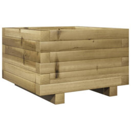 Berkfield Rustic Garden Planter 40X40X26.5 Cm Impregnated Wood Pine - thumbnail 7