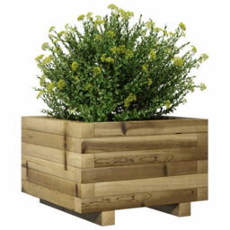 Berkfield Rustic Garden Planter 40X40X26.5 Cm Impregnated Wood Pine - thumbnail 4