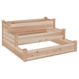 Berkfield Garden Raised Bed 120X120X56 Cm Solid Wood Fir - thumbnail 2