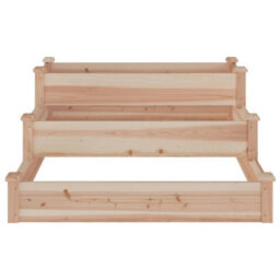 Berkfield Garden Raised Bed 120X120X56 Cm Solid Wood Fir - thumbnail 4
