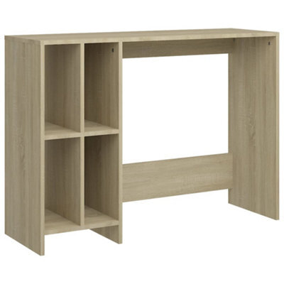 Berkfield Modern Notebook Desk Sonoma Oak 102.5X35X75 Cm Engineered Wood