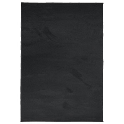 Berkfield Modern Rug Oviedo Short Pile Black 160X230 Cm