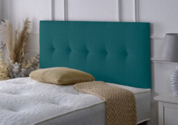 "Slumbre Madrid Chenille 4Ft6 Double 24"" Headboard - Teal"