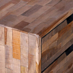 Vidaxl Nightstand With 2 Drawers Reclaimed Teak Wood - thumbnail 8