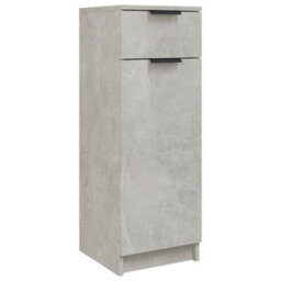 Berkfield Bathroom Cabinet Concrete Grey 32X34X90 Cm Engineered Wood - thumbnail 2