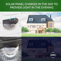 Gardenkraft 11259 Pack Of 4 Solar Powered Decorative Garden Lights - thumbnail 4