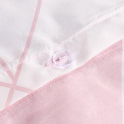 Ohs Geometric Duvet Cover Bedding Set Pillowcase Soft Quilt, Blush - Single - thumbnail 8