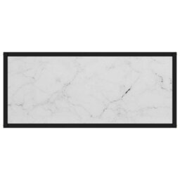 Berkfield Console Table White 80X35X75 Cm Tempered Glass - thumbnail 4