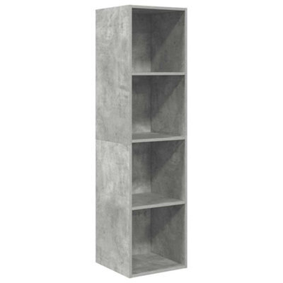Berkfield Practical Wall-Mounted Tv Cabinet Concrete Grey 37X37X142.5 Cm Engineered Wood - image 1