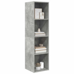 Berkfield Practical Wall-Mounted Tv Cabinet Concrete Grey 37X37X142.5 Cm Engineered Wood - thumbnail 3