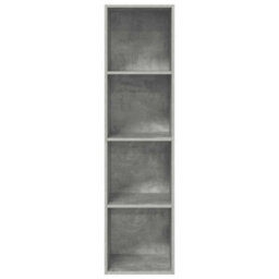 Berkfield Practical Wall-Mounted Tv Cabinet Concrete Grey 37X37X142.5 Cm Engineered Wood - thumbnail 4